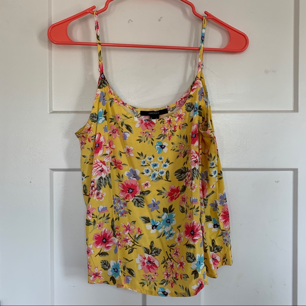 bright floral tank